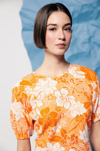 Linen/cotton low back dress