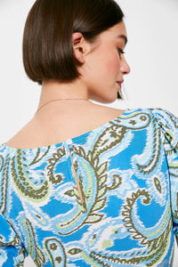 Knot neckline peaked midi dress