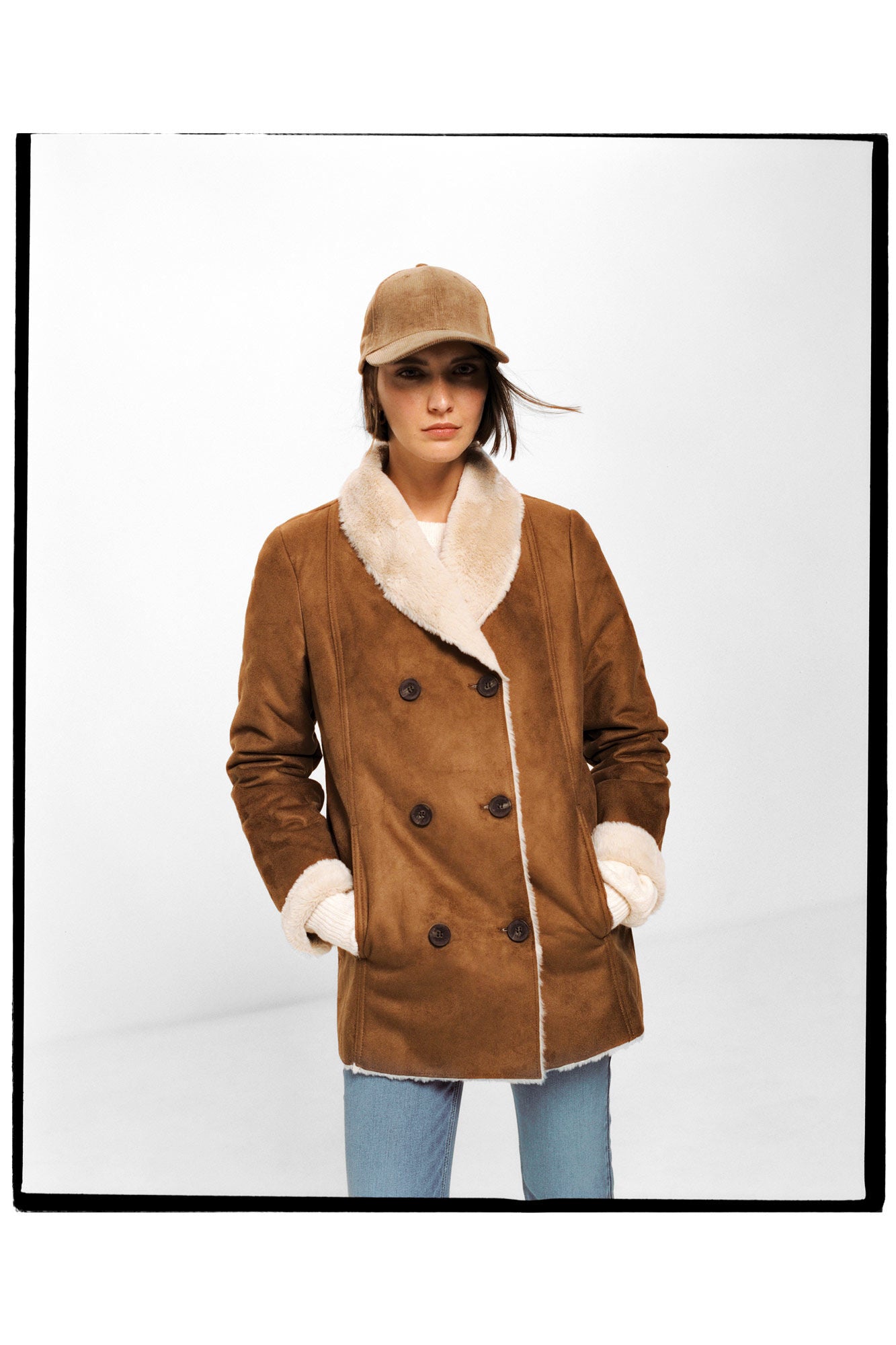 Double-Breasted Double-Faced Coat