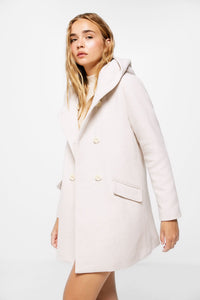 Double-Breasted Hooded Coat