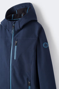 Boy's short softshell parka