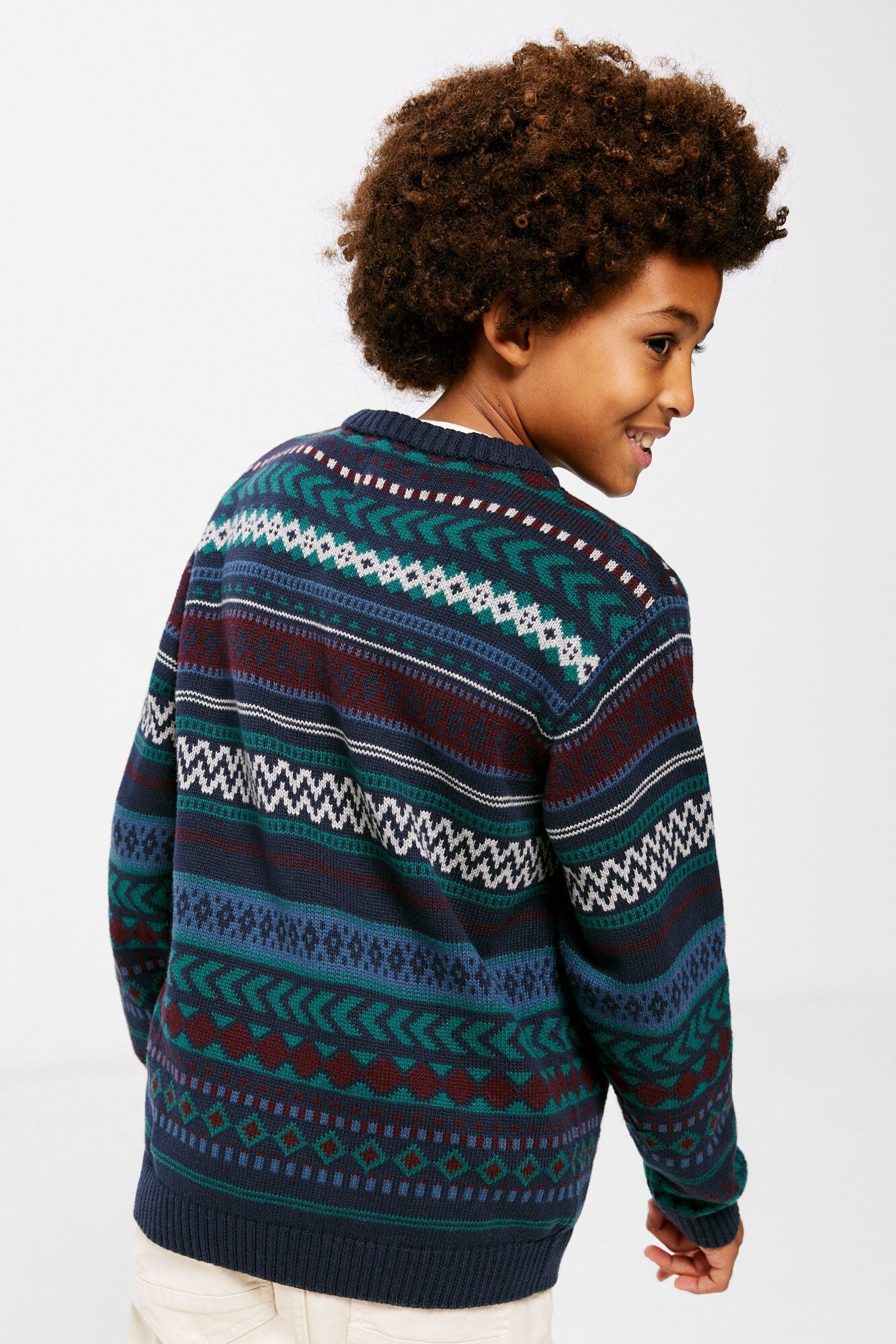 Boys' jacquard jumper