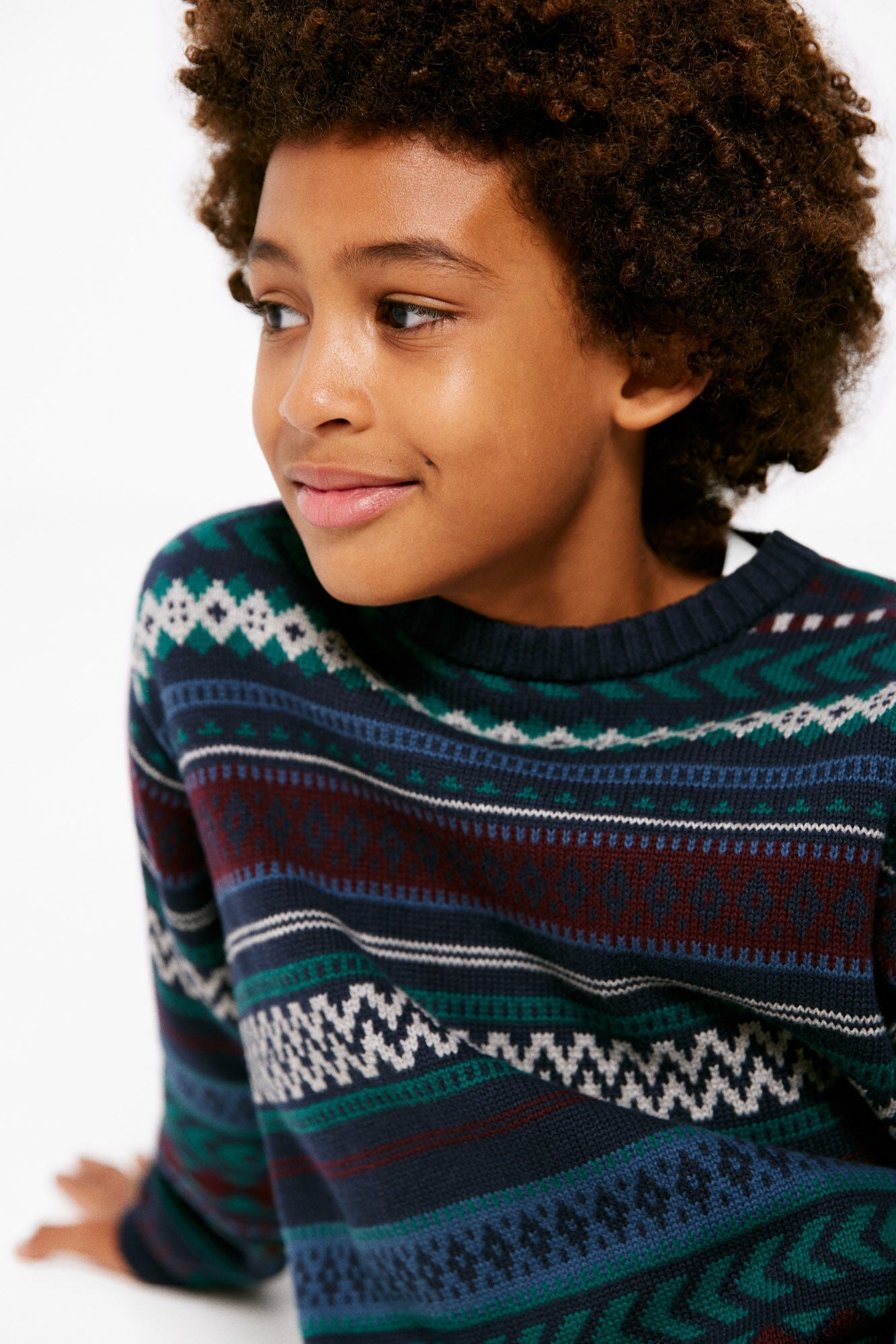 Boys' jacquard jumper