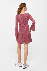 Short dress with bell sleeves